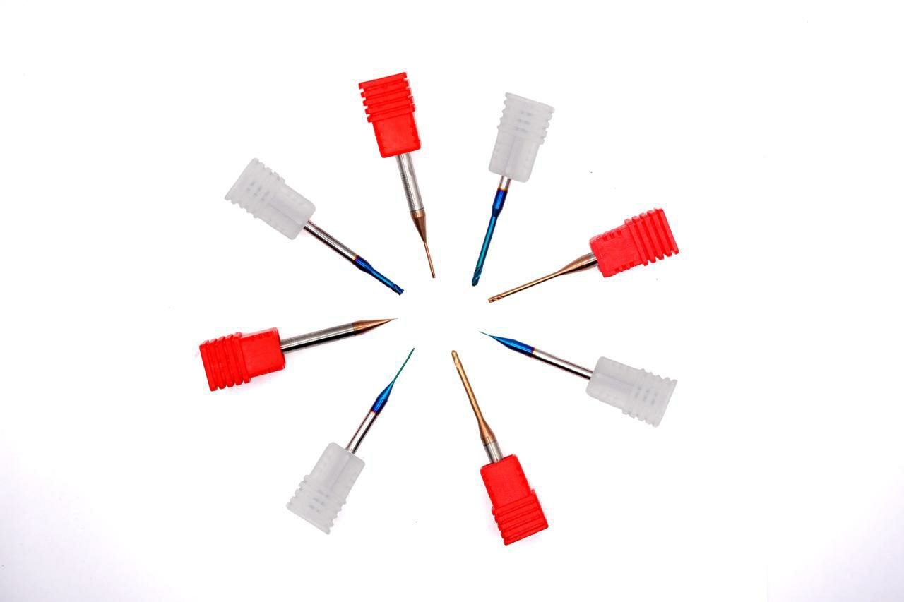 Carbide Micro Flat Ballnose Endmills